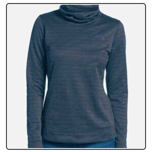 NORTH FACE Novelty Glacier Fleece Funnelneck Pullover Shirt Ink Blue Small